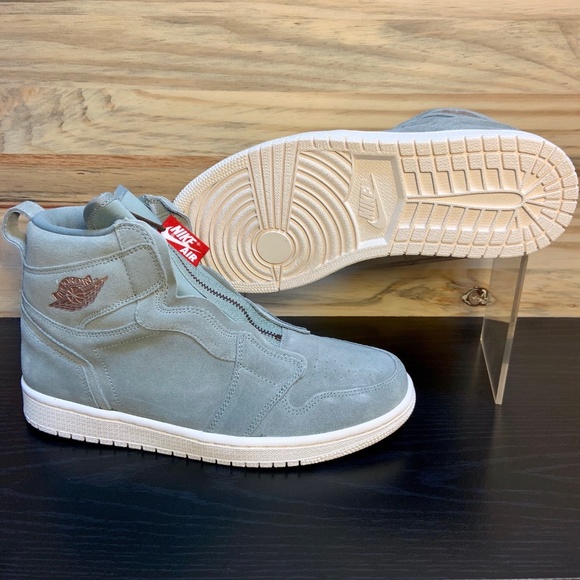 New Air Jordan 1 Women's High Zip Suede Sneakers - Picture 7 of 7